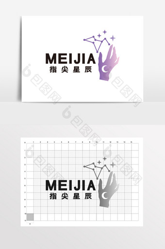 美甲美睫指甲手LOGO标志VI图片