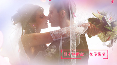 爱情七夕水墨图文相册PR模板