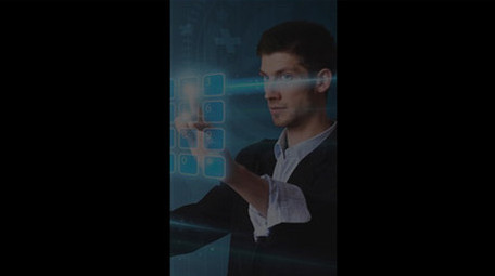 科技风商务竖版社交主页动画AE模板