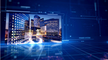 三维空间商务科技蓝图文宣传AE模板