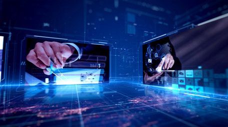 三维空间商务科技蓝图文宣传AE模板