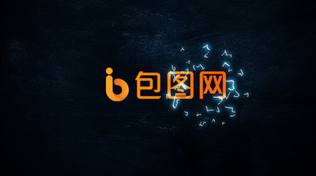 震撼大气电流闪烁片头LOGO标志PR模板
