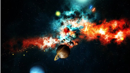 史诗震撼宇宙星空片头LOGO标志PR模板