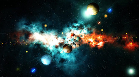 史诗震撼宇宙星空片头LOGO标志PR模板