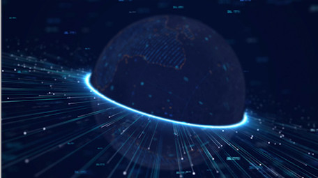 粒子光效地球特效片头LOGO展示PR模板