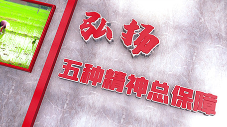 室内效果三维空间精准扶贫党建图文模板