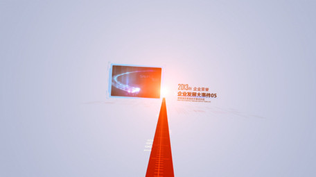 简洁科技企业时间发展线<strong>图文</strong>展示AE模板