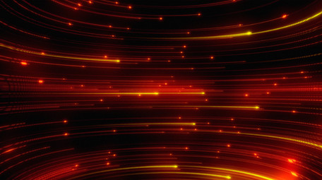 大气金色红色抽象粒子流动流光企业背景视频