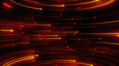 大气金色红色抽象粒子流动流光企业背景视频