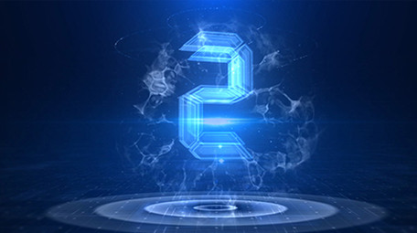 活动启动玻璃质感倒计时AE模板