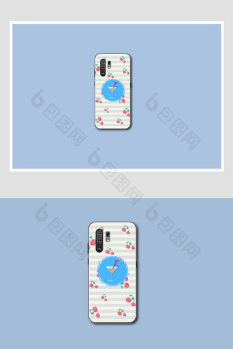 vivo背面水果海报贴图手机壳样机图片