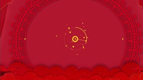 喜庆节日拜年片头LOGO标志动画PR模板