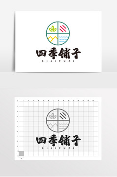 杂货铺百货超市房产logo标志vi图片