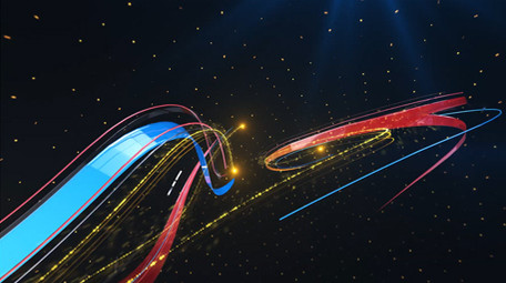 彩条片头LOGO演绎