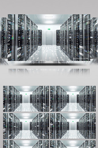 科技数据服务器背景视频图片