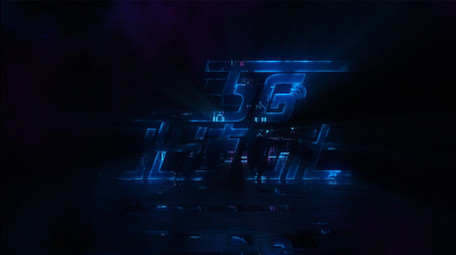 霓虹灯扫光故障动画高科技数码片头AE模板