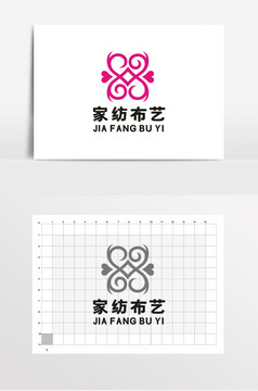 布艺家纺床品民族风logo标志vi图片