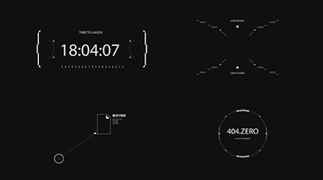 Hud元素科技风字幕条AE模板