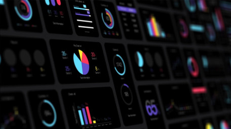 科技商务说明HUD信息图表素材库AE模板