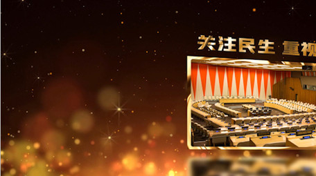 金字金边精准扶贫共同致富图文展示PR模板