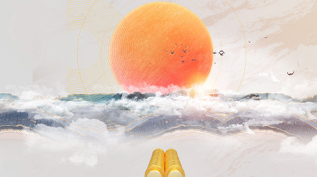 中秋节水墨鎏金中国风片头AE模板