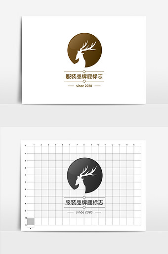 林深见鹿logo图片设计-包图网