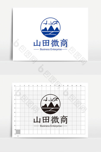 时尚高端山田野图形电商微商LOGOVI图片