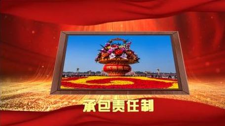 党政多图展示改革开发40年变革AE模板