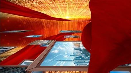 党政多图展示改革开发40年变革AE模板