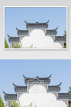 江南民居建筑摄影图