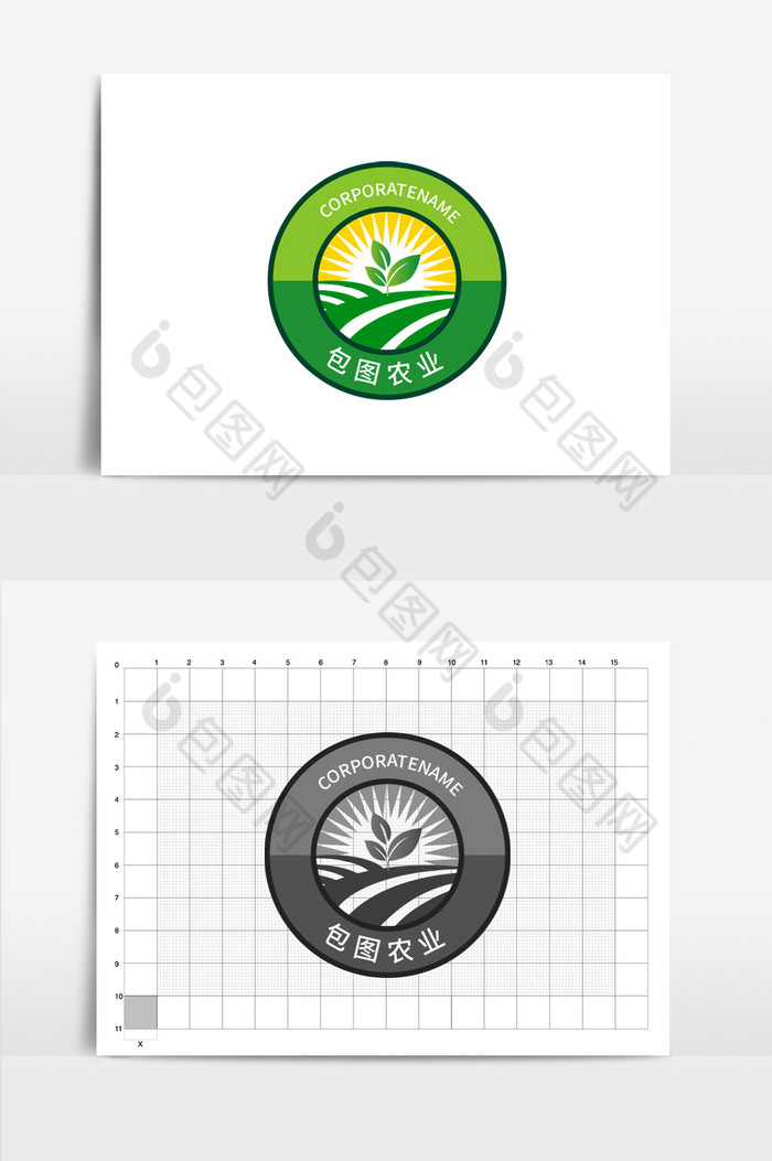 农业农场农林徽章标志logo图片图片