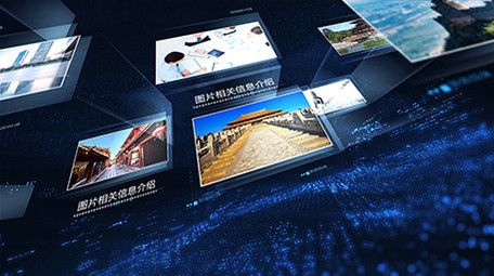 震撼大气科技图片展示开篇AE模板