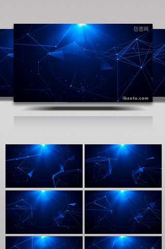 4k商务科技线条蓝背景图片