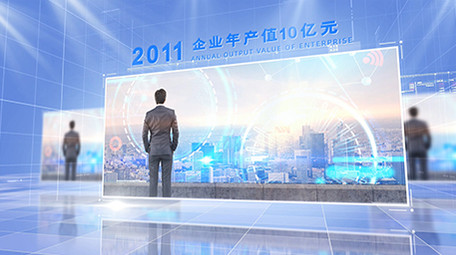 大气科技企业<strong>图文</strong>照片片头ae模版