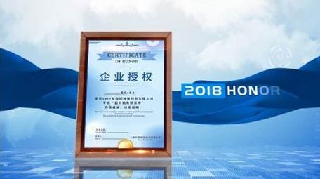 画面干净的蓝色证书荣誉授权文件AE模板