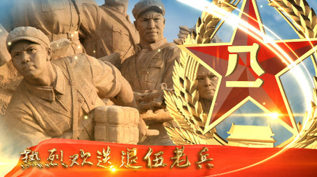 大气党政退伍欢送会开场片头AE模板