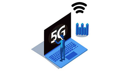 现代科技感电脑5g时代立体素材