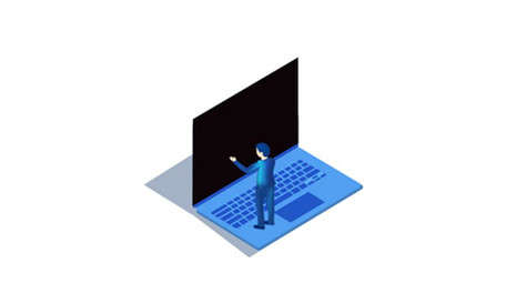 现代科技感电脑5g时代立体素材