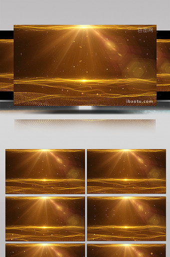 4K金色背景视频AE模板图片