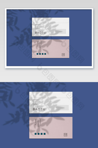 高端时尚信封贴图样机图片