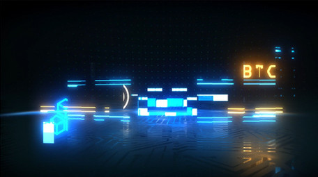 加密大数据网络安全LOGO片头AE模板