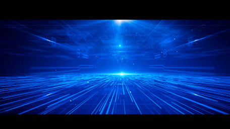 4K宽屏商务科技蓝色背景