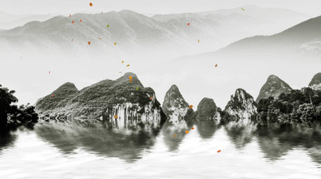 水墨古风背景AE模板