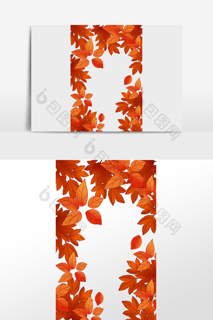 秋季树叶装饰边框图片图片