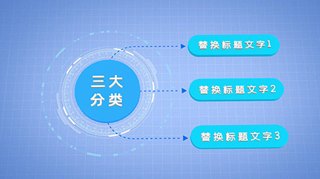 简约e3d数据分类列表关系ae模板