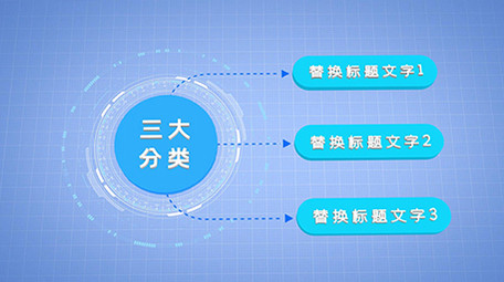 简约e3d数据分类列表关系ae模板