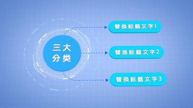 简约e3d数据分类列表关系ae模板