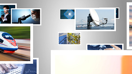 简约科技风企业商务照片汇聚AE模板