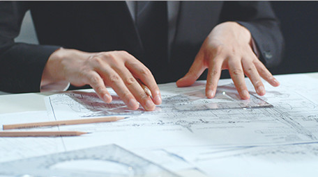 商务书写绘图纸笔尺实拍特写