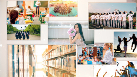 干净多图照片墙AE模板